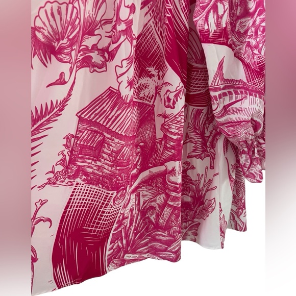 Bahari Bahamas - Off The Shoulder Tunic Dress - 2XL Roomy, A-Line Silhouette - Picture 9 of 9